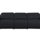 9762 Global United Leather Sofa Set - Black