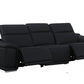 9762 Global United Leather Sofa Set - Black