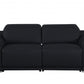 9762 Global United Leather Sofa Set - Black