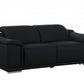 9762 Global United Leather Sofa Set - Black