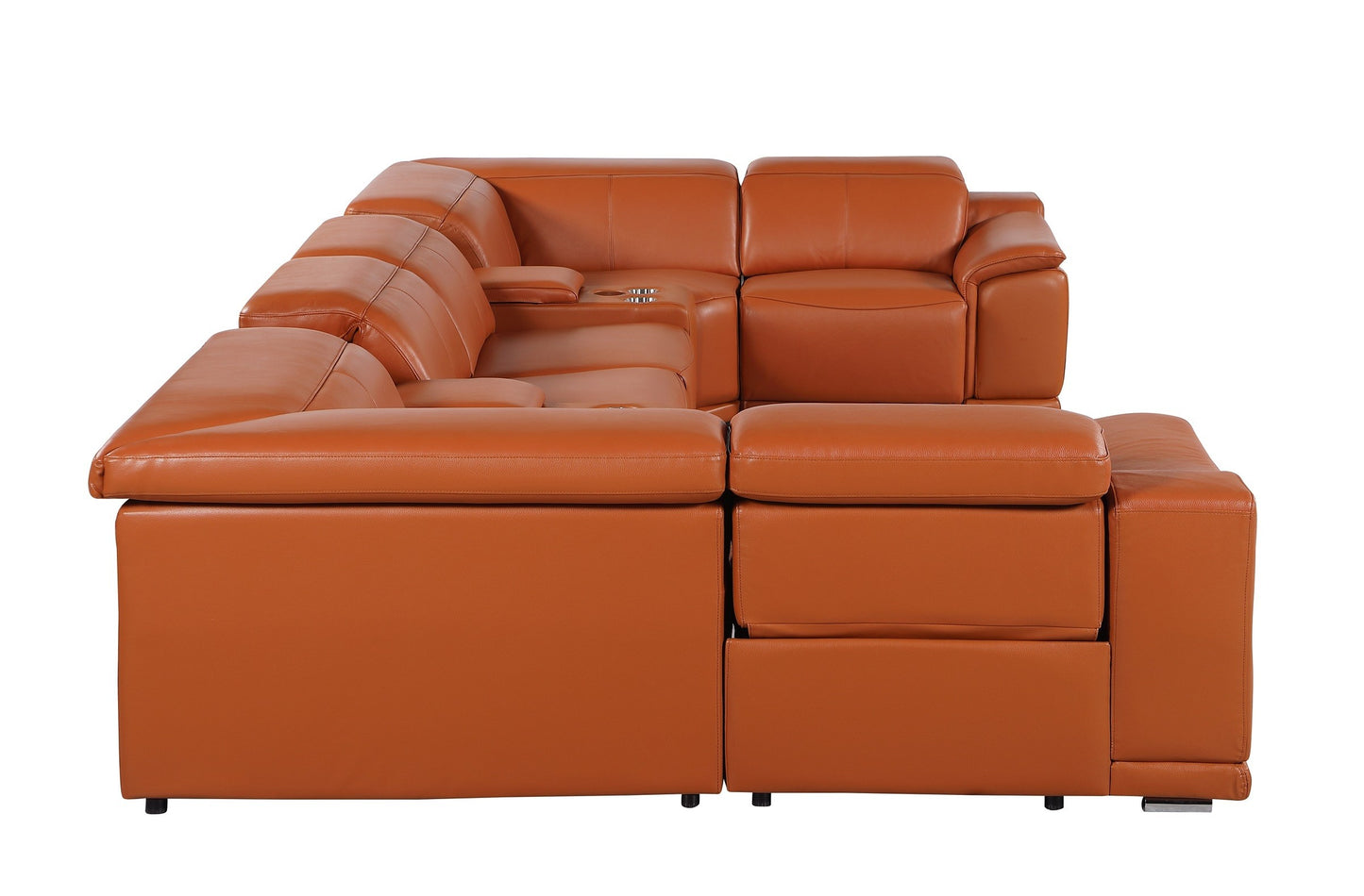 9762 DivanItalia 8 Pc Top Grain Sectional – 6 Colors