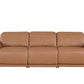 9762 Global United Leather Sofa Set - Cognac