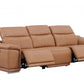 9762 Global United Leather Sofa Set - Cognac