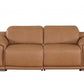 9762 Global United Leather Sofa Set - Cognac