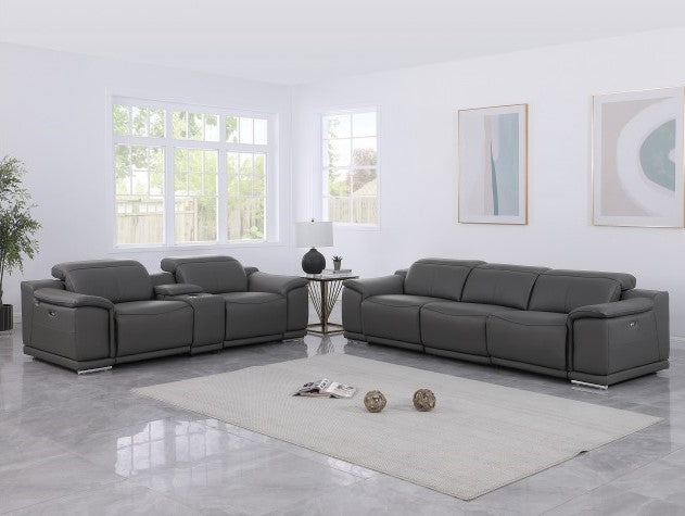 9762 DivanItalia 6 Pc Power Sofa & Loveseat - 6 Colors