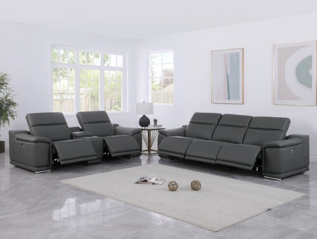 9762 DivanItalia 6 Pc Power Sofa & Loveseat - 6 Colors