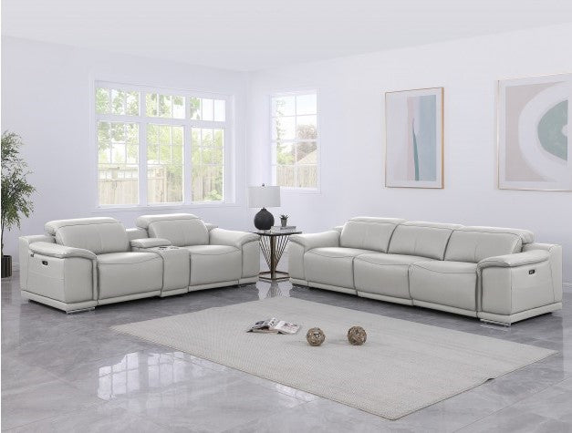 9762 DivanItalia 6 Pc Power Sofa & Loveseat - 6 Colors