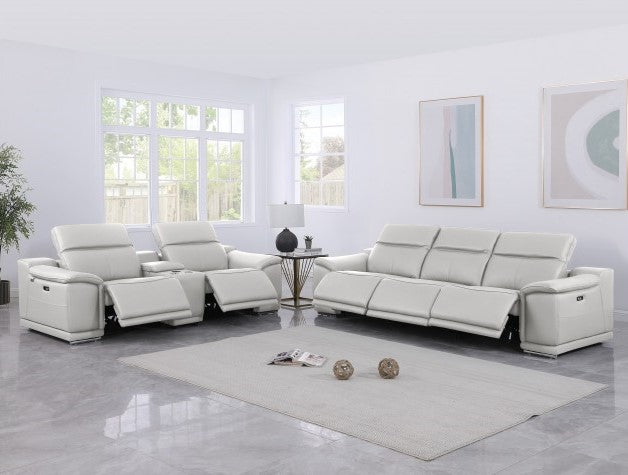 9762 DivanItalia 6 Pc Power Sofa & Loveseat - 6 Colors