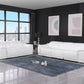 9762 Global United Leather Sofa Set - White