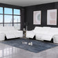 9762 Global United Leather Sofa Set - White