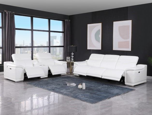 9762 DivanItalia 6 Pc Power Sofa & Loveseat - 6 Colors