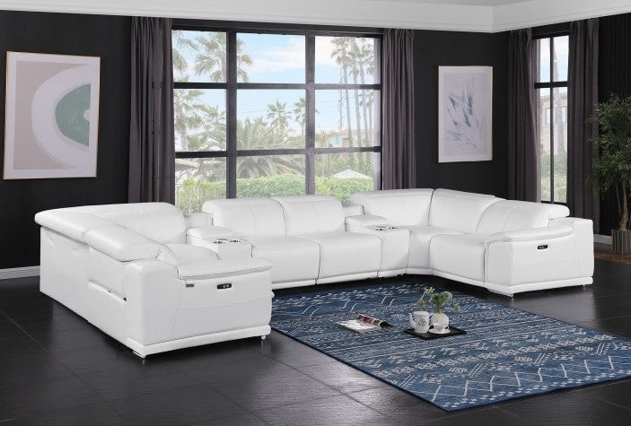 9762 DivanItalia 8 Pc Top Grain Sectional – 6 Colors