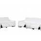 9762 Global United Leather Sofa Set - White