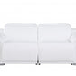 9762 Global United Leather Sofa Set - White