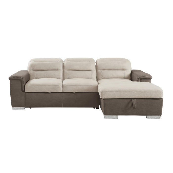 Alfio Pull-Out Sleeper Sectional by Homelegance