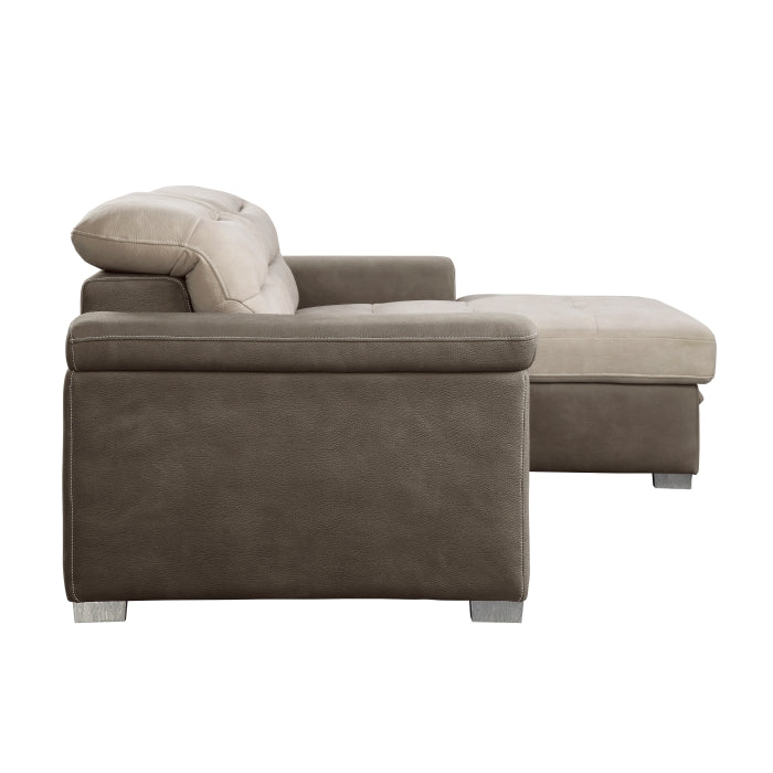 Alfio Pull-Out Sleeper Sectional by Homelegance