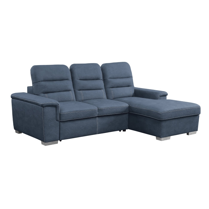 Alfio Blue Sleeper Sectional 9808BUE*SC