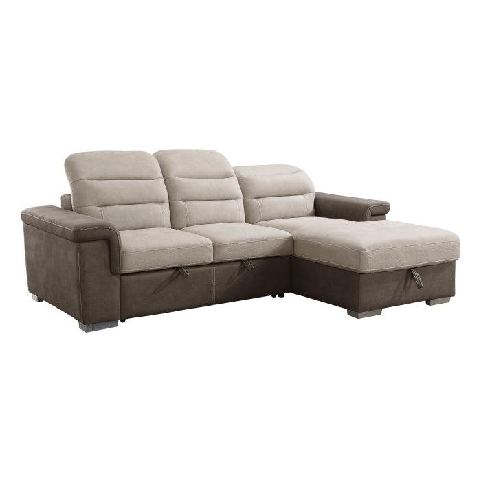 Alfio Pull-Out Sleeper Sectional by Homelegance