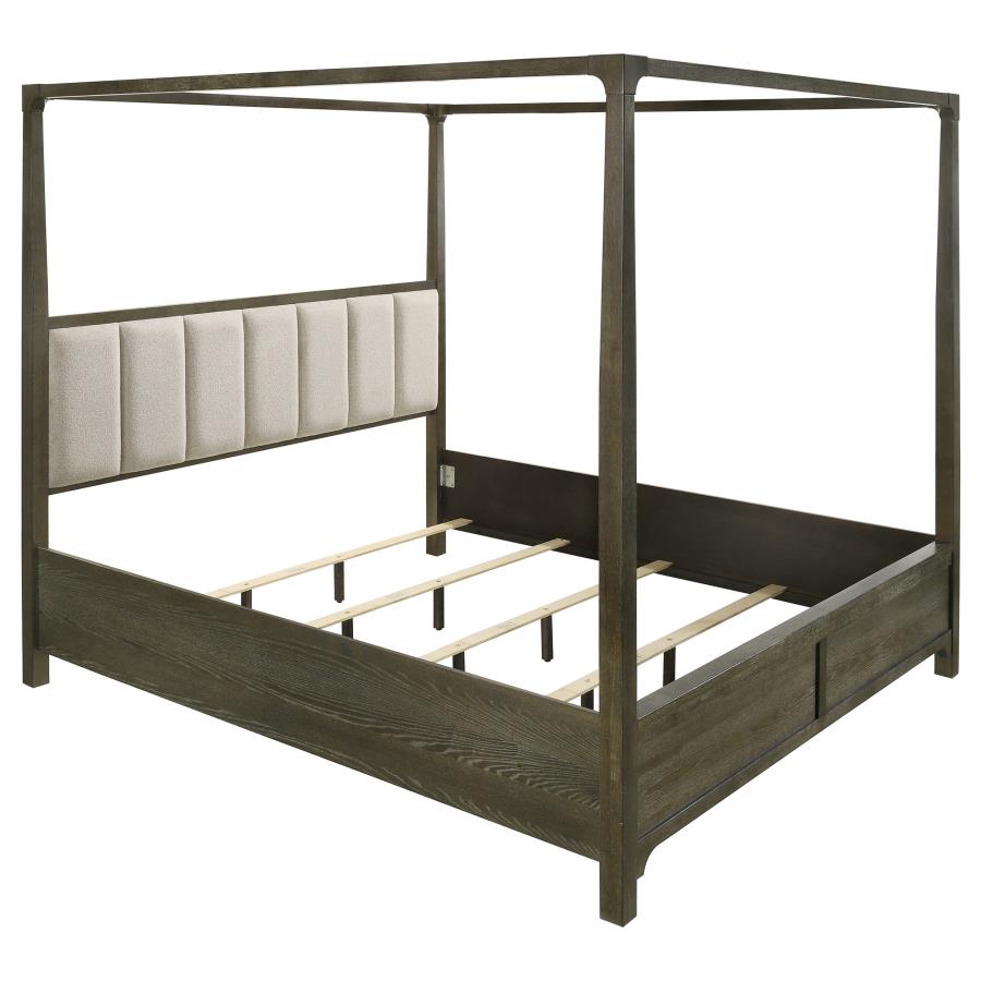 Gran Park 4 Pc Canopy Bedroom Set Dark Cocoa