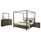 Gran Park 4 Pc Canopy Bedroom Set Dark Cocoa