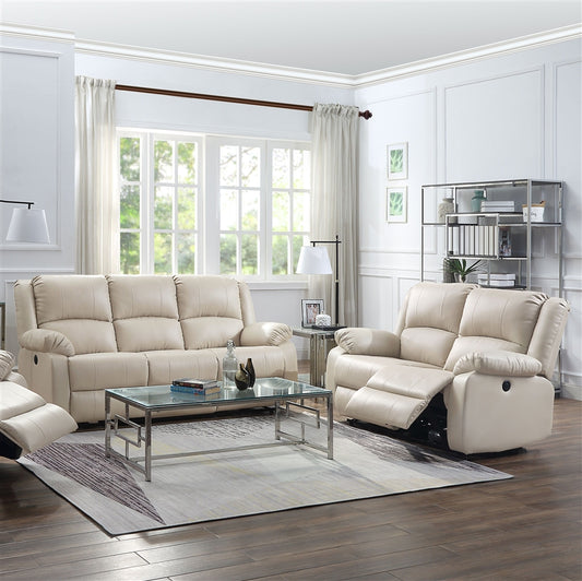 Zuriel Power Sofa 54610 - Beige PU