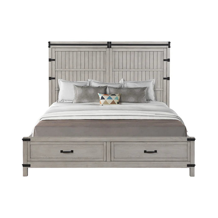 Alexandria 4 Pc Plank Inlay Bedroom Collection