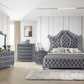 Juego de dormitorio tapizado en gris Cameo de Crown Mark Furniture