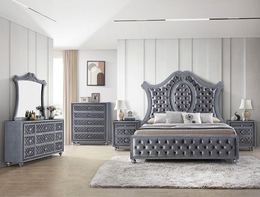 Cameo Gray Bedroom Set by Crown Mark Furniture