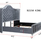 Cameo 4 Pc LED Bedroom Set - King Bed