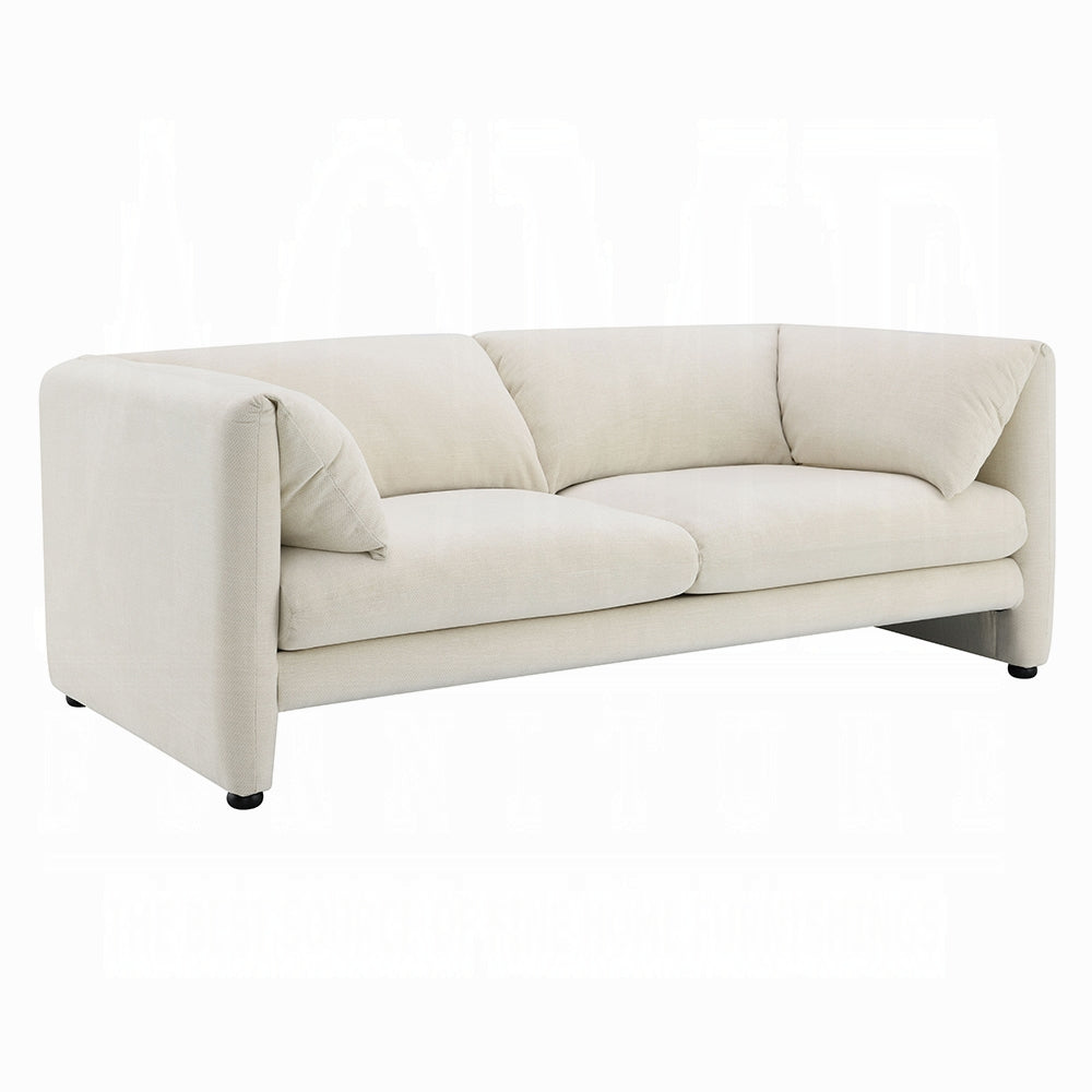 Jaeda Beige Linen Loveseat LV04551