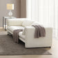 Jaeda Beige Linen Loveseat LV04551