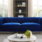 Charlene Blue Velvet Sofa CH100SBL