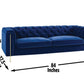 Charlene Blue Velvet Sofa CH100SBL