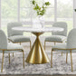 Conrad 5 Pc Dining Set Gold Base