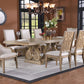 McFerran D4100 Antique White Wash Dining Set