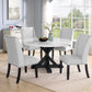 D4931 Round Marble Top 5 Pc Dining Set