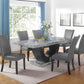 9056 Marble Top Dining Set - 7 Pc