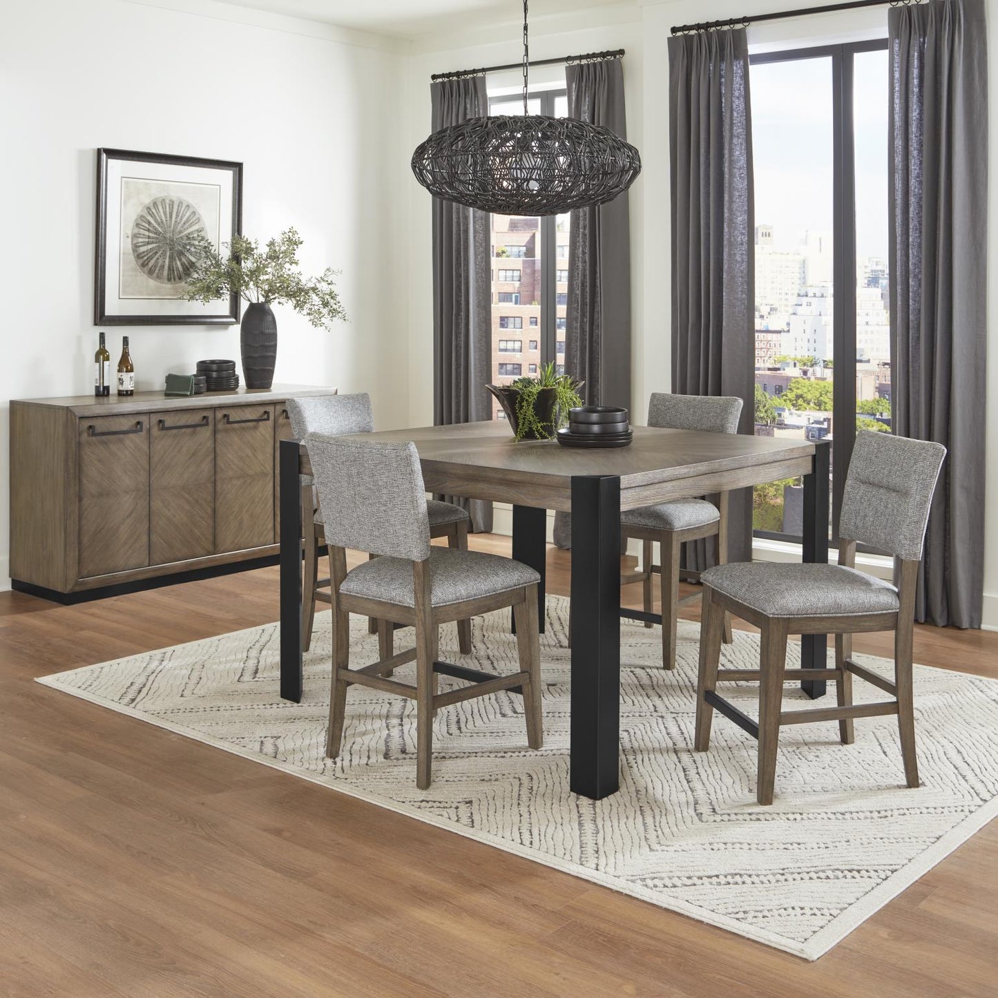 Cedar Forks 5 Pc Square Dining Set by Parker House