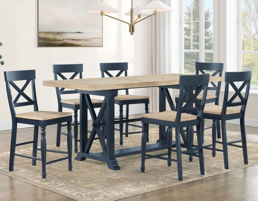 Darcy 7 Pc Dining Collection w/Leaf