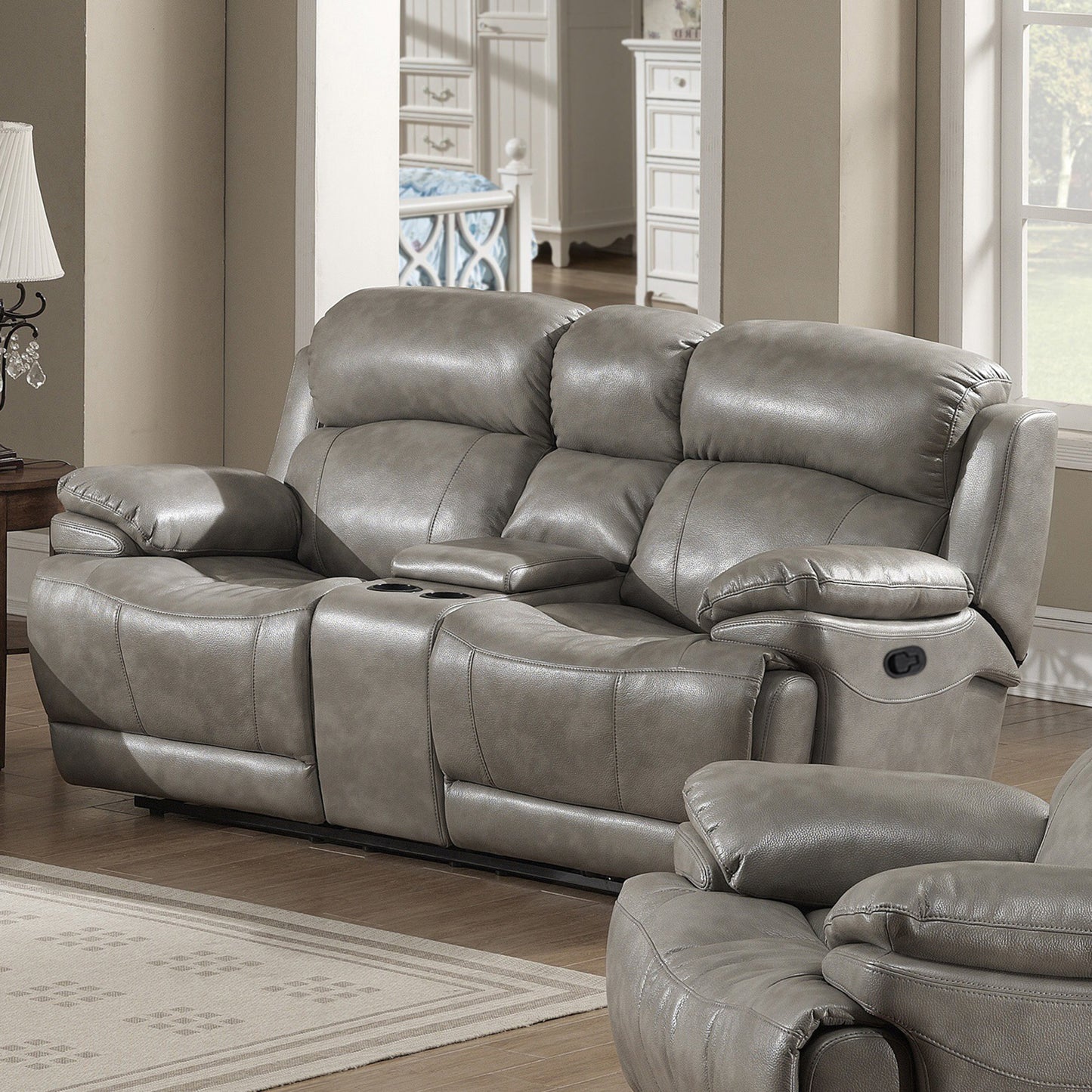 AC Pacific Estella Motion Sofa Collection - Stucco Color