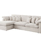 Eloise Beige Chenille Sectional 81481