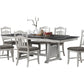 Poundex F2523 White 7 Pc Dining Collection