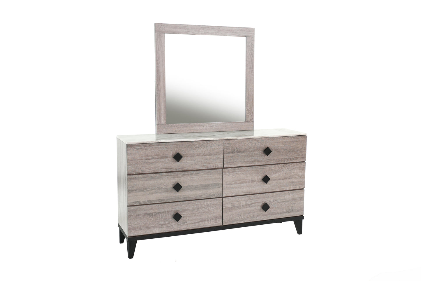 Georgia 4 Pc Bedroom Collection - Cream or Grey Finish