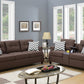 F6413 Sofa & Loveseat Dark Coffee