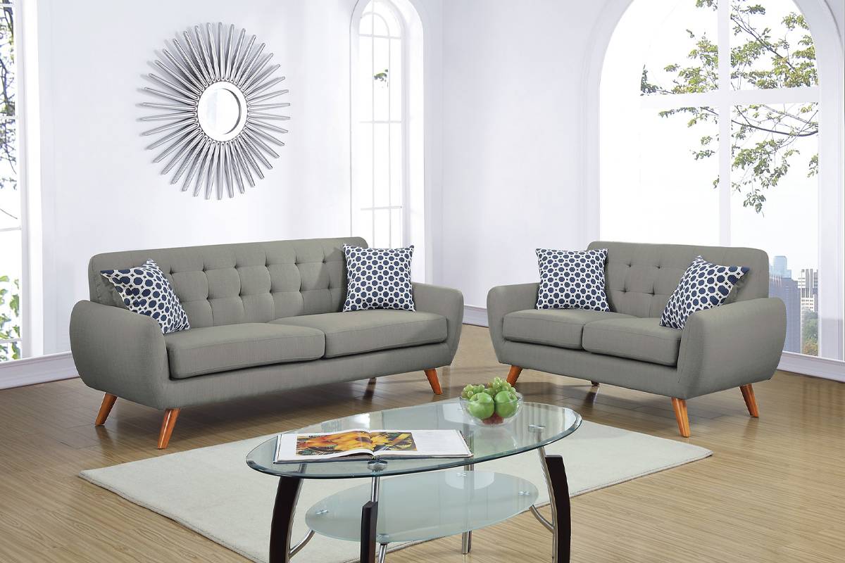 F6912 Lucy 2 Pc Sofa Collection - 3 Colors