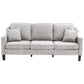 F8877 Sierra Sofa & Loveseat - Grey Chenille