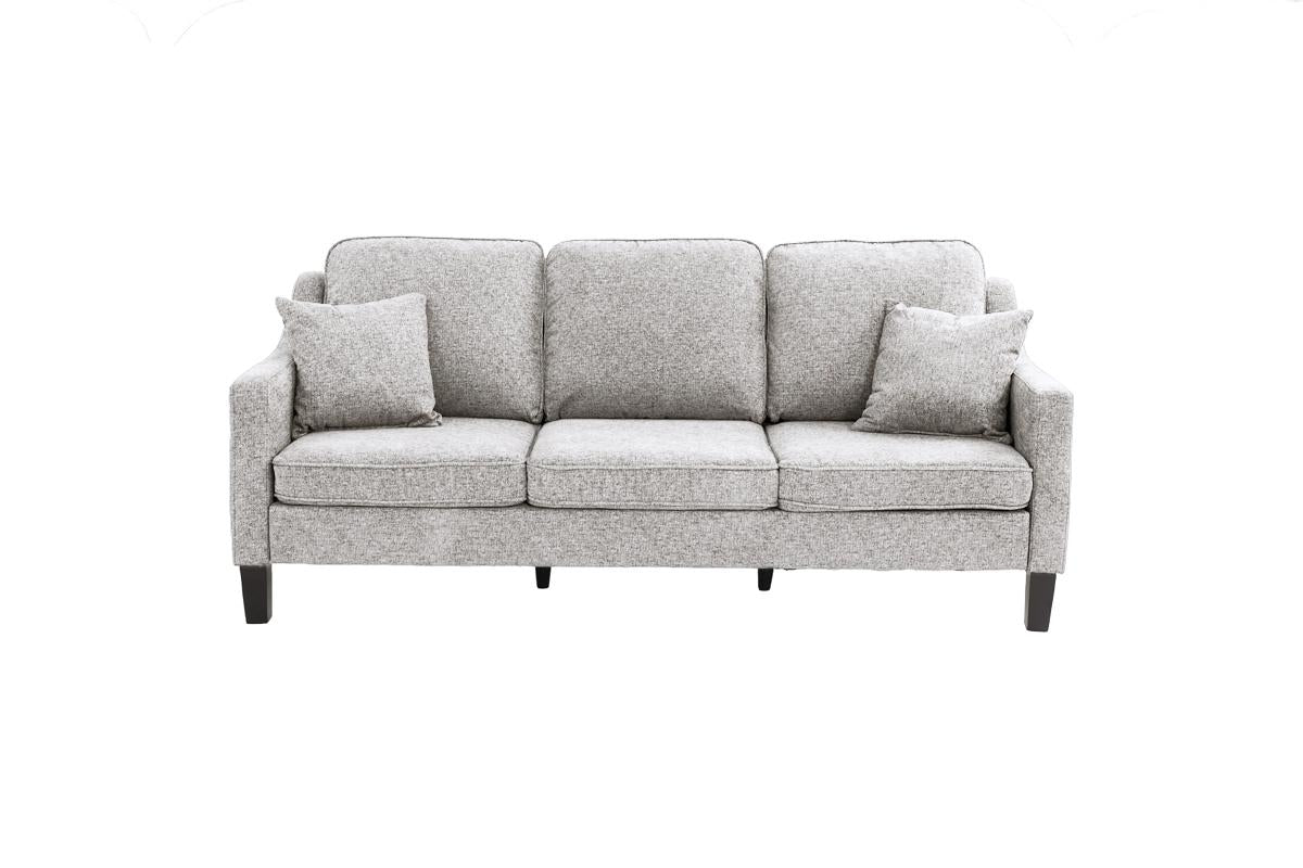 F8877 Sierra Sofa & Loveseat - Grey Chenille