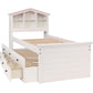 Dollhouse F9223 White Twin Storage Bed