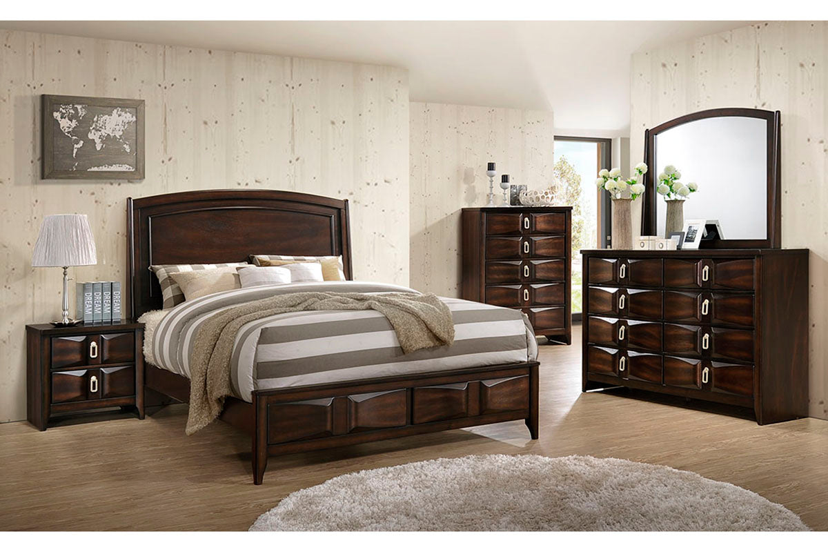 F9327 Poundex 4 Pc Bedroom Set - King Bed