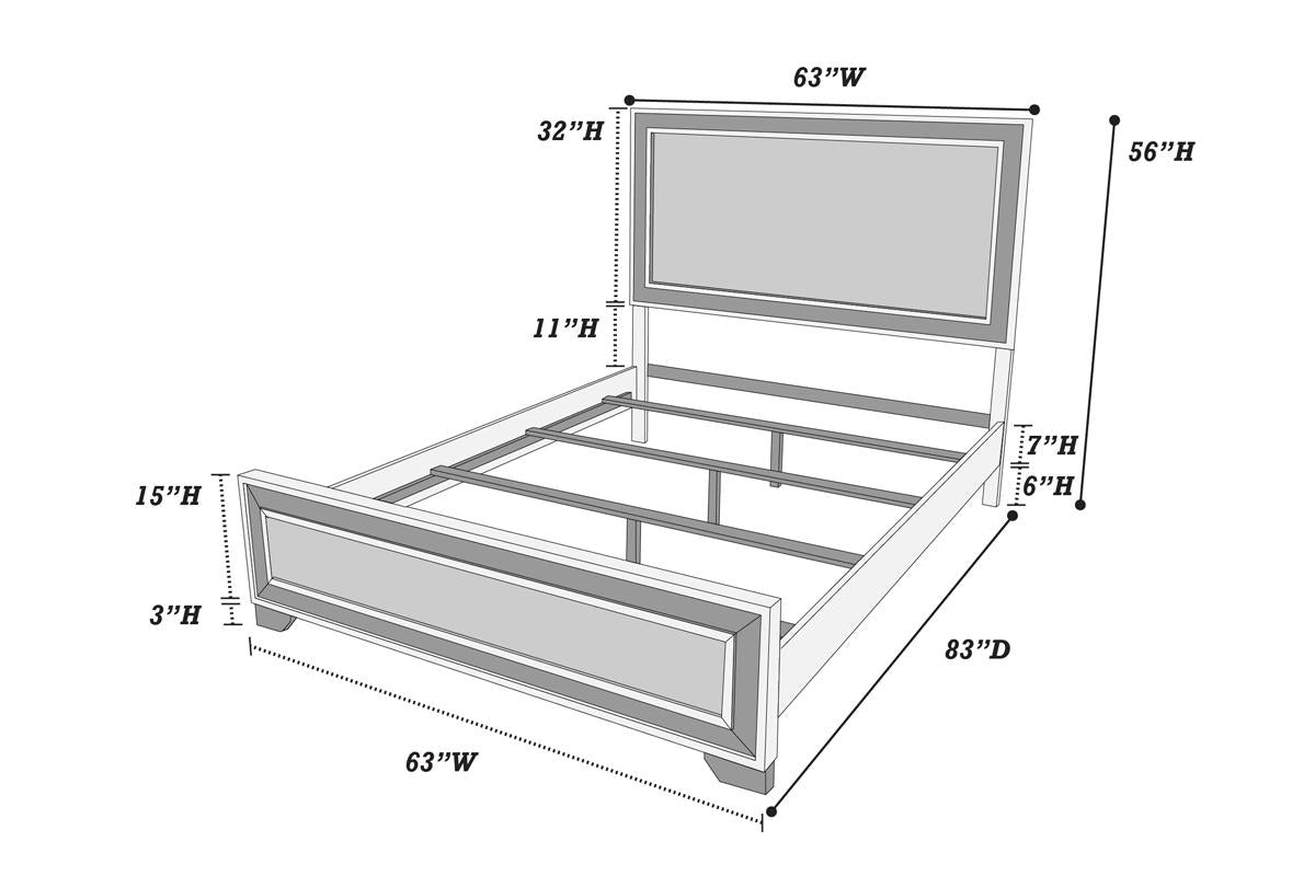 F9627 Queen or King 4 Pc Bedroom Set